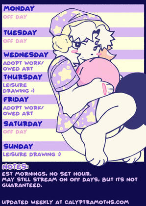 STREAM SCHEDULE